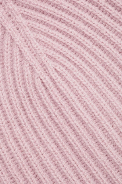Shop Cos Ribbed Cashmere Hat In Pink