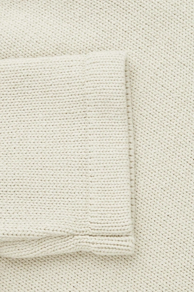 Shop Cos Cotton-linen Knit Top In Beige