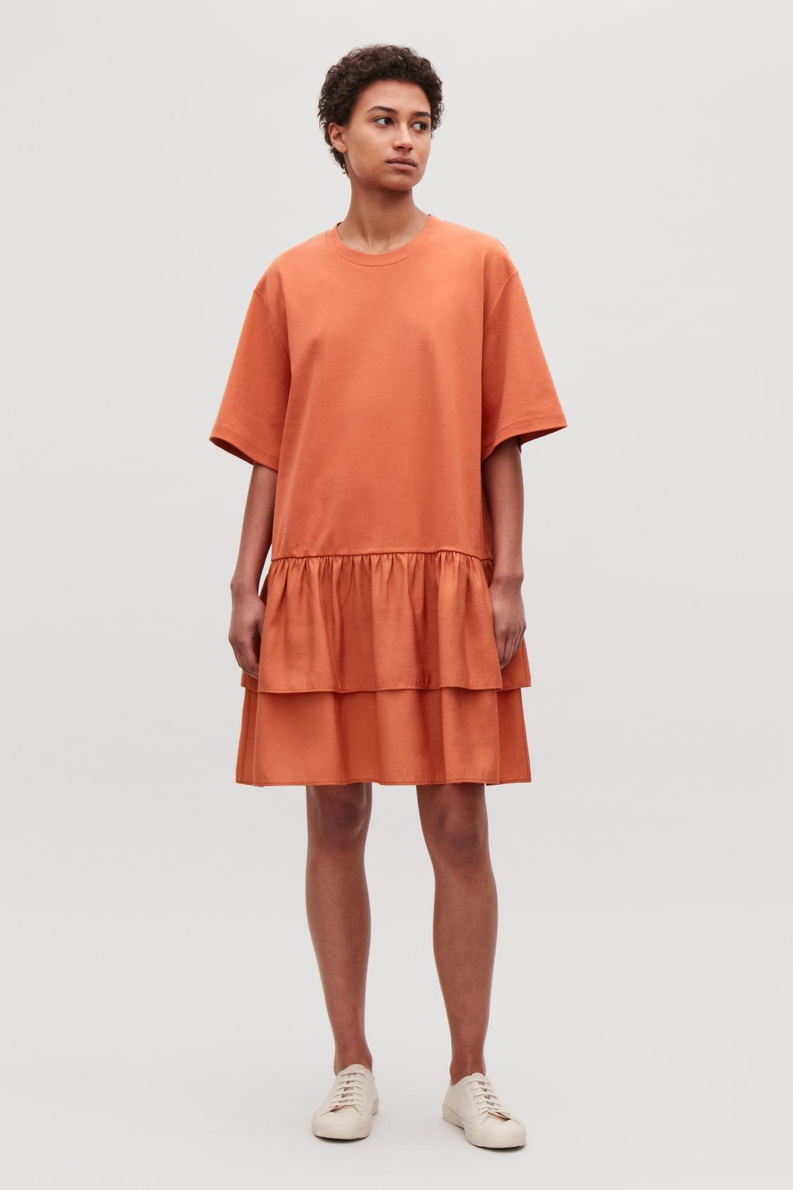 cos dress orange