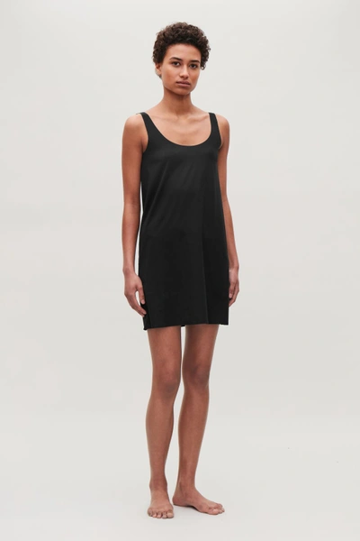 Shop Cos Seamless Slip Dress In Black