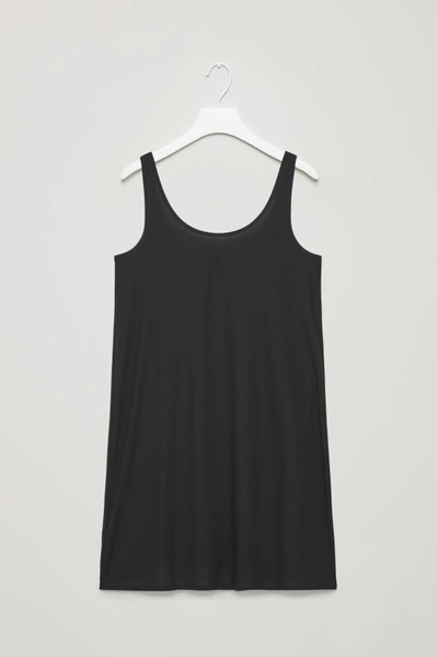 Shop Cos Seamless Slip Dress In Black