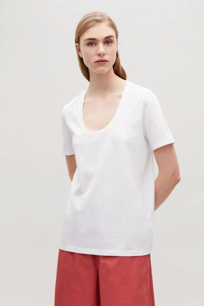 Shop Cos Cotton T-shirt In White