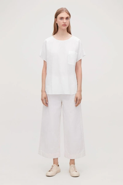 Shop Cos Oversized Cotton Top In White