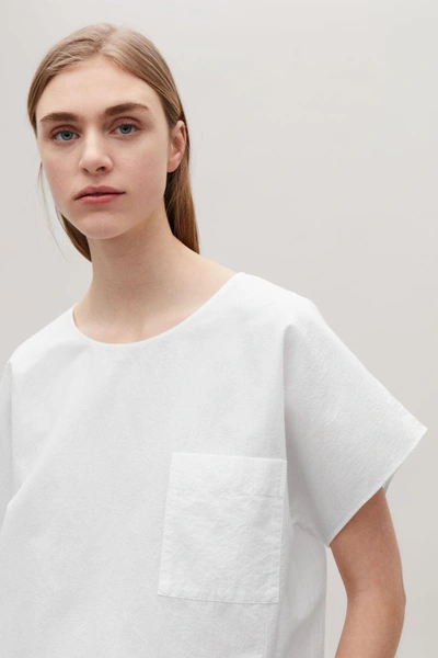 Shop Cos Oversized Cotton Top In White