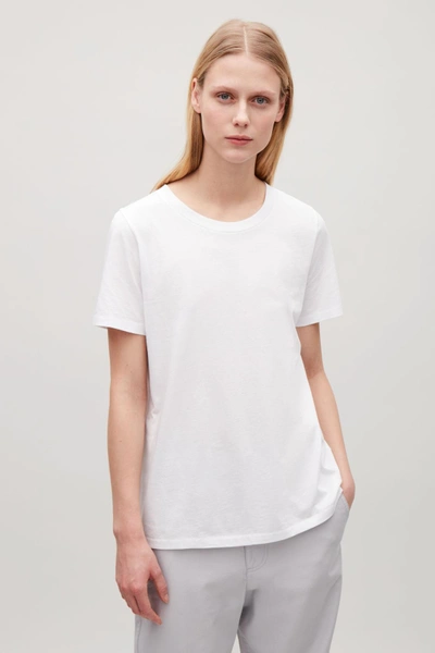 Shop Cos Round-neck T-shirt In White