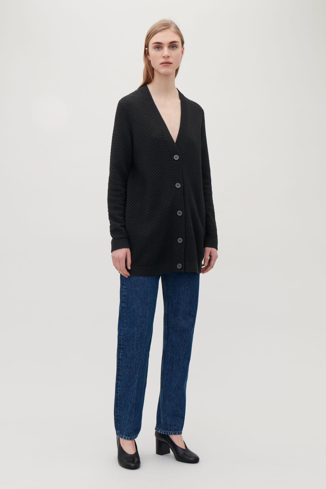 long black cotton cardigan