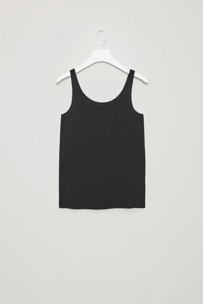 Shop Cos Seamless Vest Top In Black
