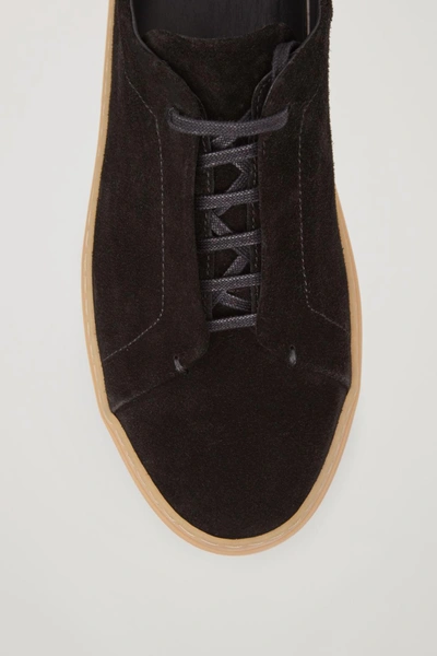 Shop Cos Sneakers With Hidden Laces In Black