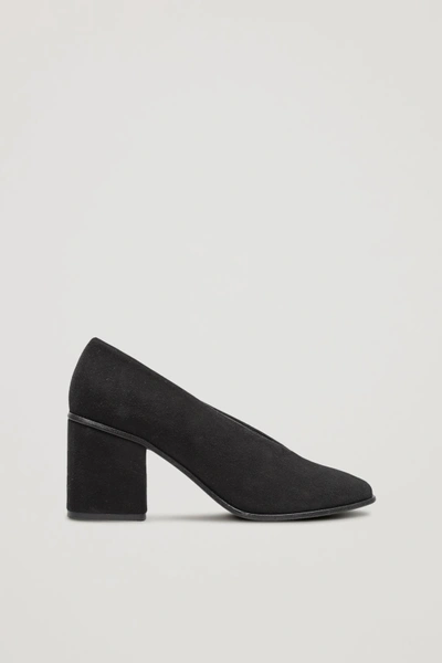 Shop Cos Chunky Heel Pumps In Black