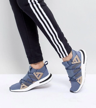 Shop Adidas Originals Arkyn Sneakers In Blue - Gray