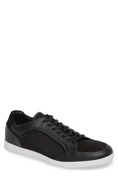 Shop Calvin Klein Masen Sneaker In Black Lyrcra