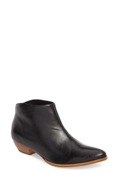 Shop Matisse Aida Low Bootie In Black Leather