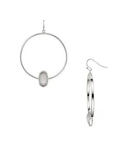 Shop Kendra Scott Elora Loop Drop Earrings In Silver/slate
