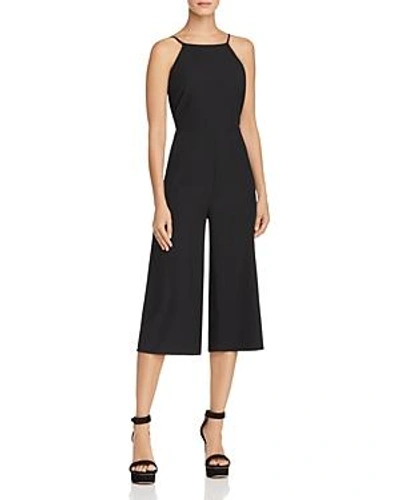 Shop Fore Tie-back Cropped Jumpsuit In Black
