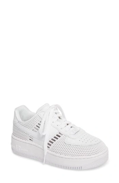 Shop Nike Air Force 1 Upstep Si Mesh Sneaker In White/ White-vast Grey