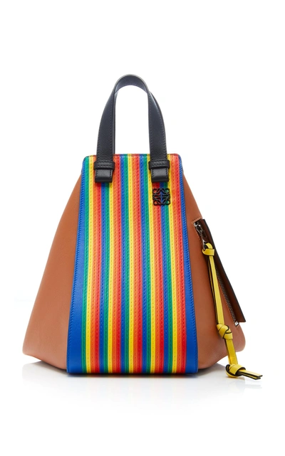 Shop Loewe Hammock Rainbow Medium Shoulder Bag In Multi