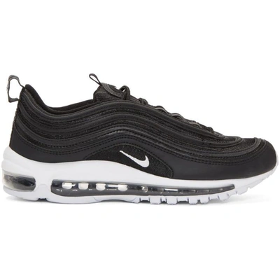 Shop Nike Black And White Air Max 97 Sneakers In 001blk/whit