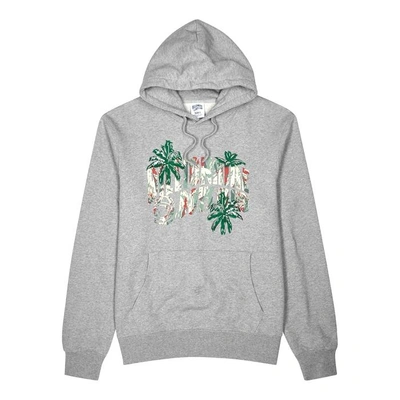 Shop Billionaire Boys Club Palm-embroidered Cotton Sweatshirt In Grey