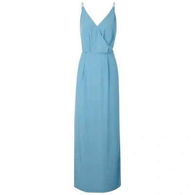 Shop Samsoe & Samsoe Ginni Lace-back Maxi Dress In Blue