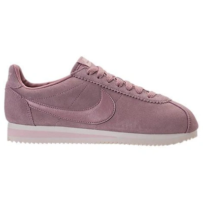 Nike Women's Classic Cortez Suede Casual Shoes, Purple | ModeSens
