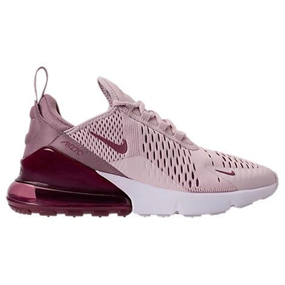 Shop Nike Women's Air Max 270 Casual Shoes In Barely Rose/elemental Rose/white/vintage Wine