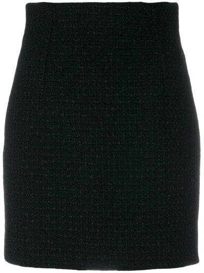 Shop Maison Margiela Woven Skirt - Black
