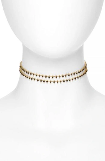Shop Madewell Beadlink Choker Necklace In True Black