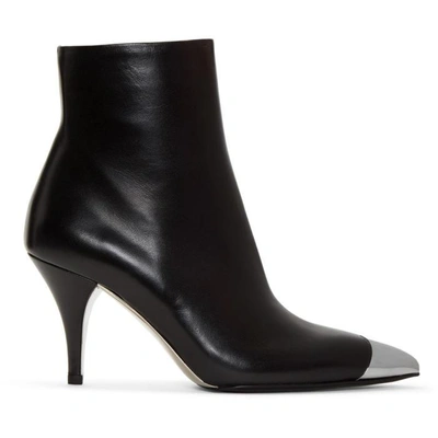 Shop Calvin Klein 205w39nyc Black Rosella Cap Toe Boots