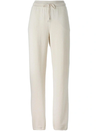 Shop Loro Piana Gathered Ankle Knitted Trousers - Neutrals In Nude & Neutrals
