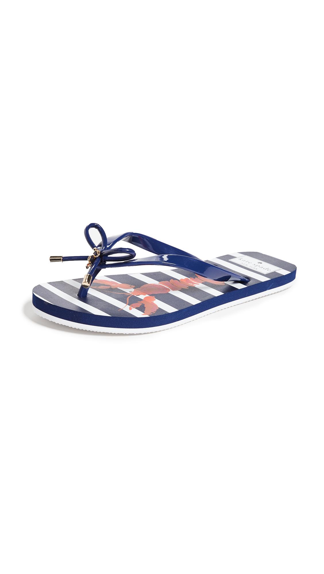kate spade navy flip flops