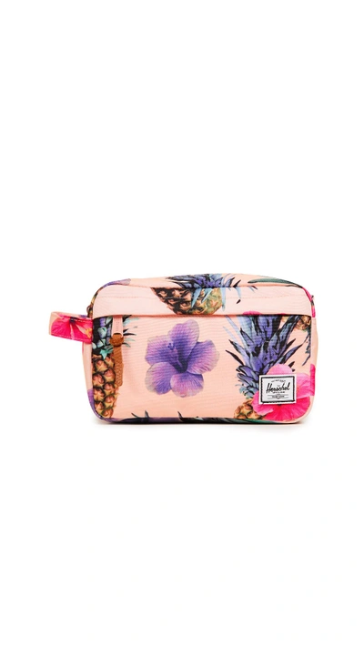 Shop Herschel Supply Co Chapter Cosmetic Bag In Peach Pineapple