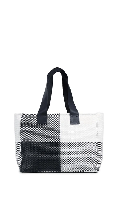 Shop Truss Large Handwoven Tote In Black Multi