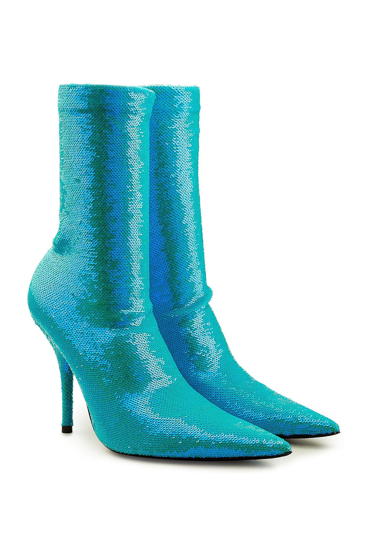 sequin ankle boots