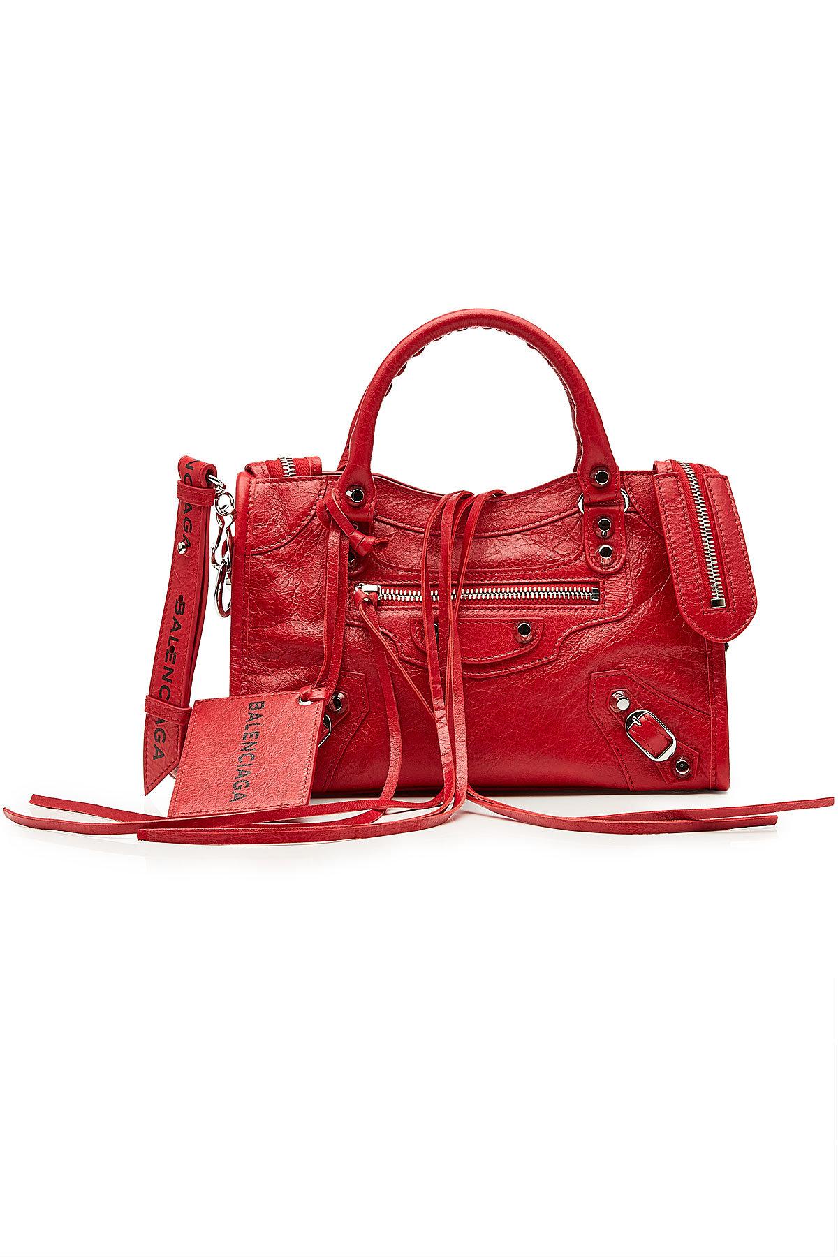 balenciaga classic mini city red