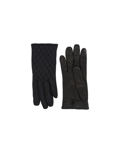Shop Mario Portolano Gloves In Black