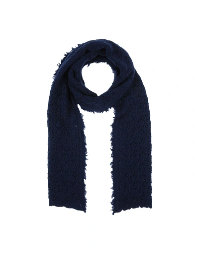 Shop Antipast Scarves In Dark Blue