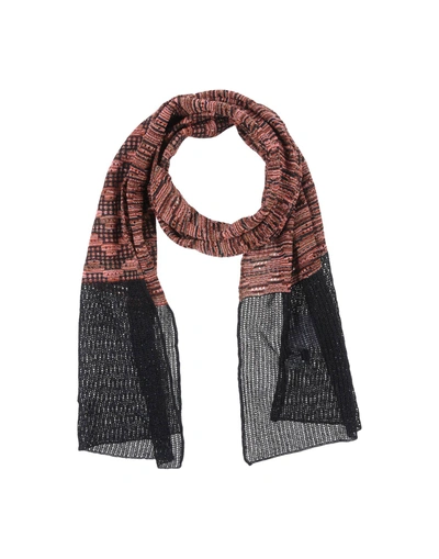 Shop M Missoni Scarves In Rust