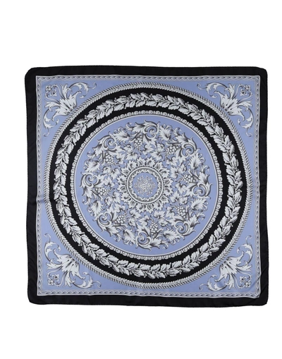 Shop Versace Square Scarf In Lilac
