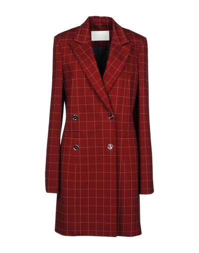 Shop Jamie Wei Huang Coat In Maroon