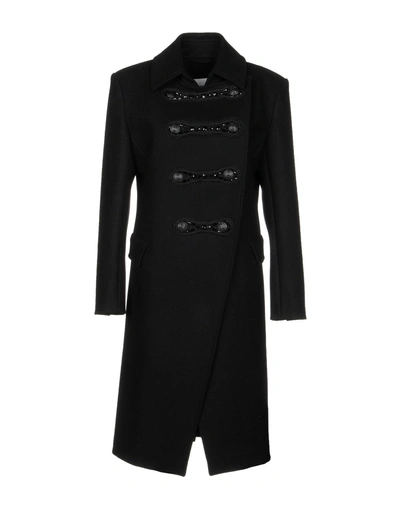 Shop Pierre Balmain Coats In Black