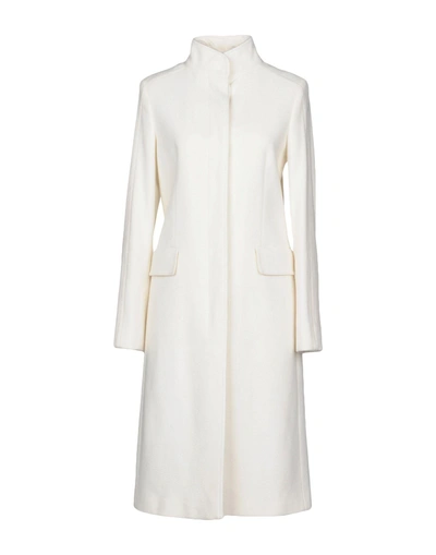 Shop Alessandro Dell'acqua Coat In Ivory