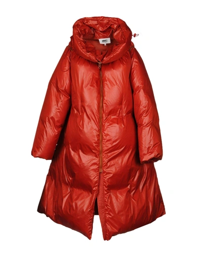 Shop Mm6 Maison Margiela Down Jacket In Red