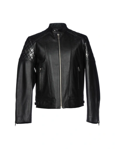 Shop Just Cavalli Biker Jacket In Black