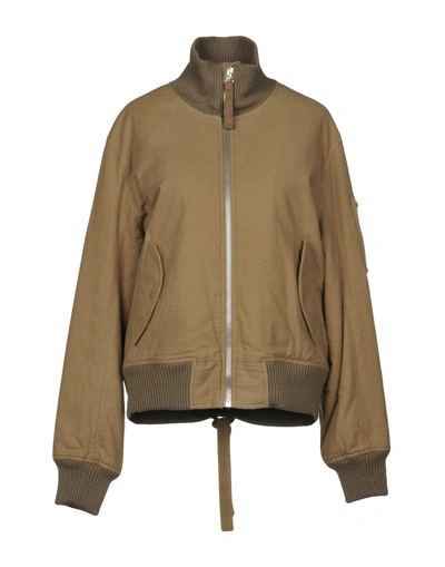 Shop Helmut Lang Bomber In Military Green