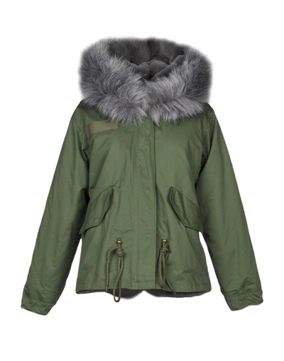 Shop Don't Believe The Hype Parka In Military Green