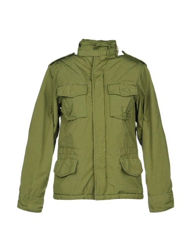 Shop Aspesi Jacket In Military Green