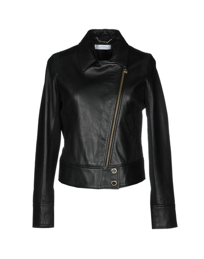 Shop Versace Biker Jacket In Black