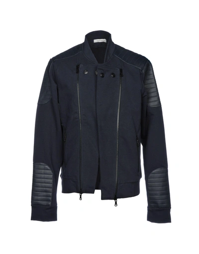 Shop Pierre Balmain Jackets In Dark Blue