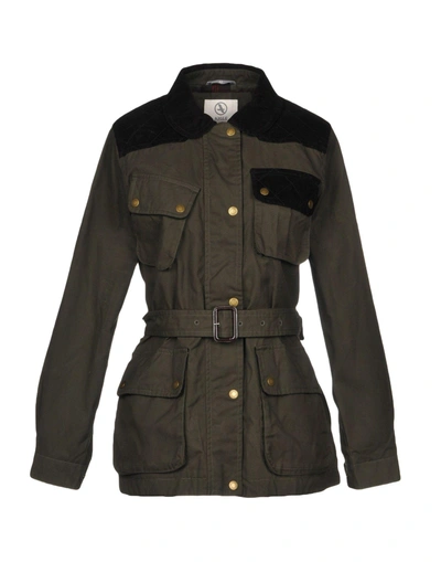 Shop Aigle Jackets In Military Green