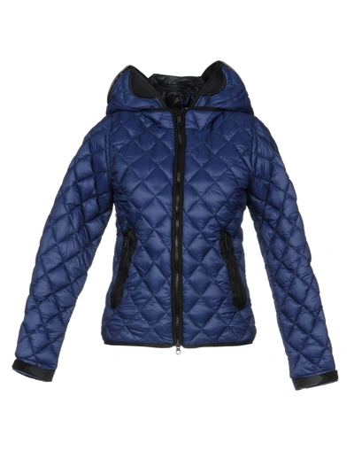 Shop Ai Riders On The Storm Synthetic Down Jackets In Dark Blue